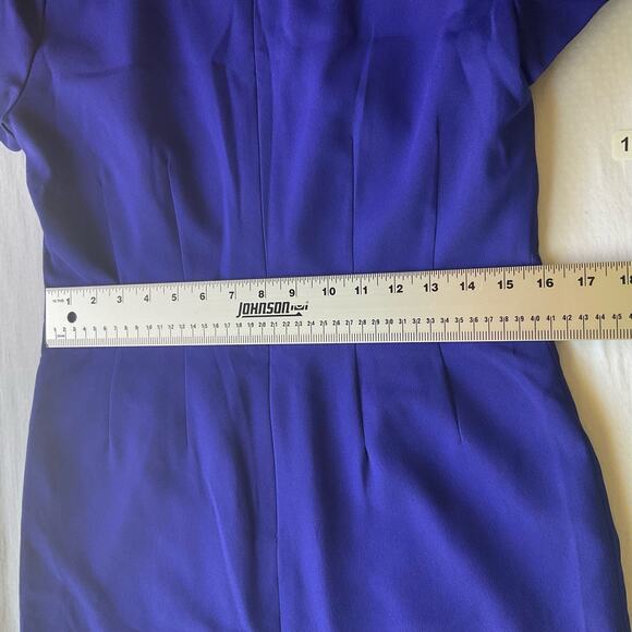 Atrium Women’s Short Sleeve Crew Neck Knee-length Dress size 8, Royal Blue - Picture 9 of 10